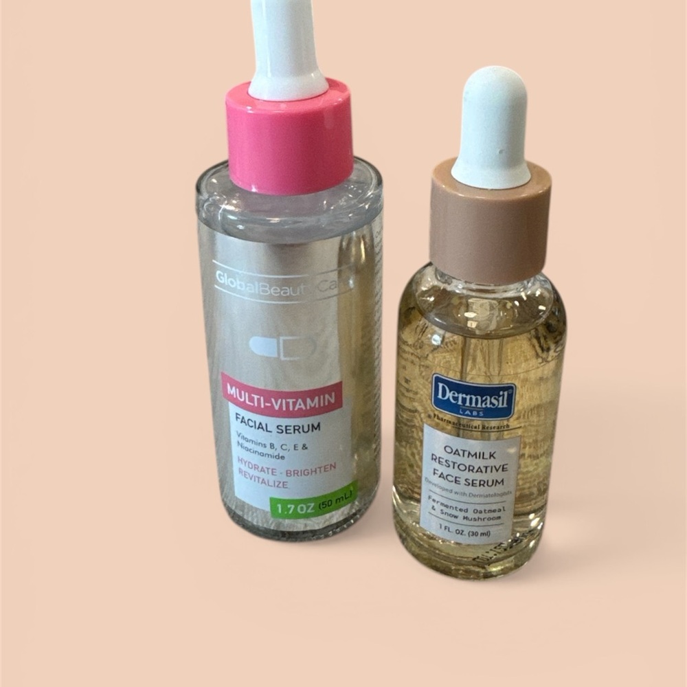 Multi-Vitamin Facial Serum in Pink Dropper - Hydrate & Brighten